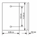 Placa Tapa Jack RJ45 Cat6 ponchable Aluminio